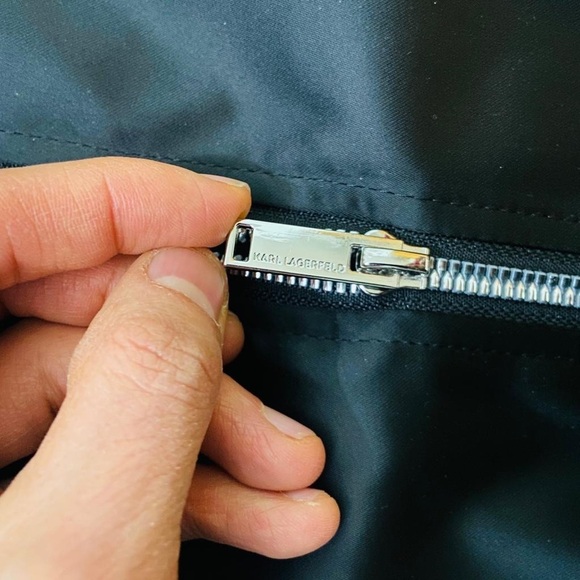 Karl Lagerfeld satin bomber jacket - Picture 4 of 8